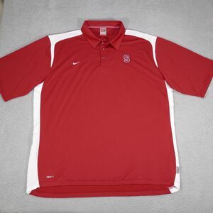 Stanford Cardinal Nike Polo Men's 2XL Red Short Sleeve